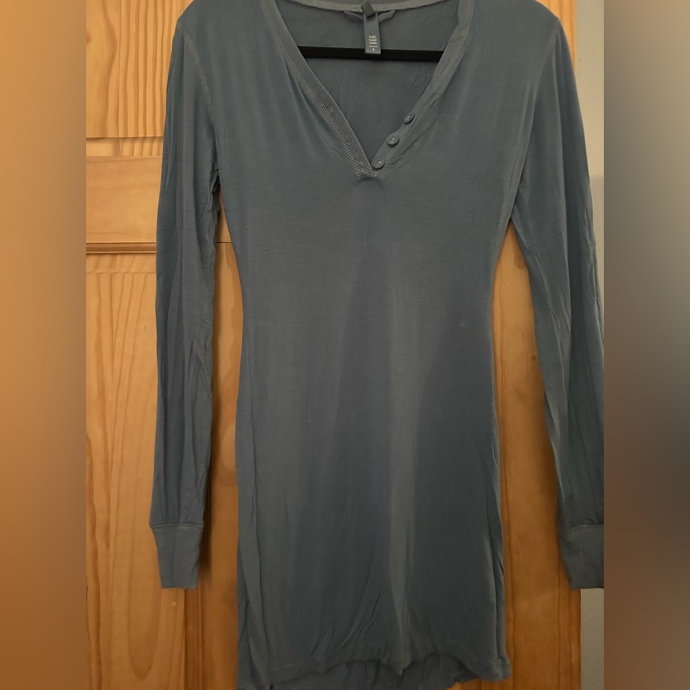 Skims soft lounge long sleeve dress